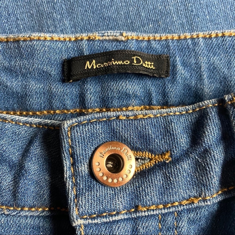 Massimo Duti Crop Kick Out Flare High Rise Jean 4 - Picture 7 of 14